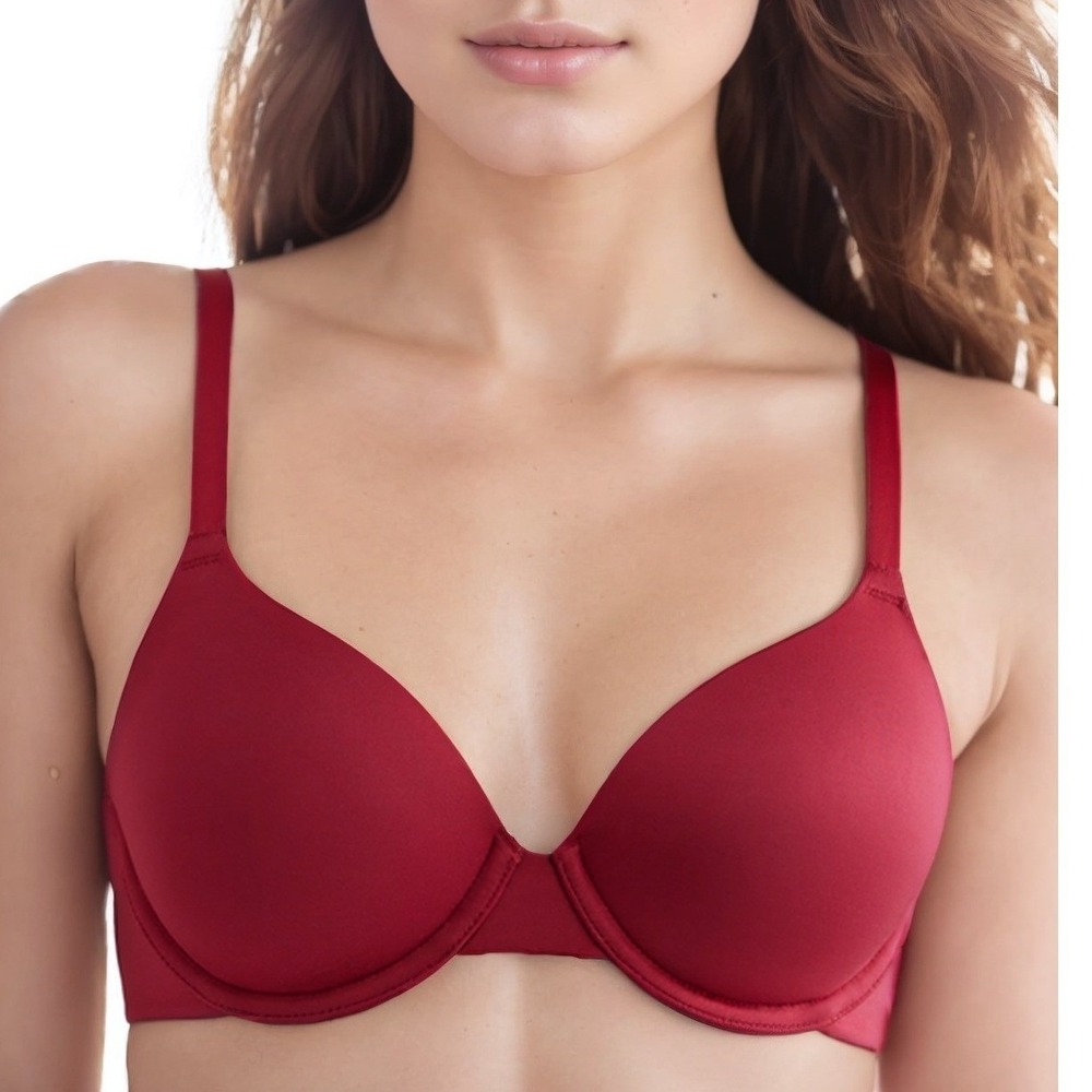 B.tempt'd by‎ Wacoal Women Future Foundation Contour T-Shirt Bra Maroon 36C NWT